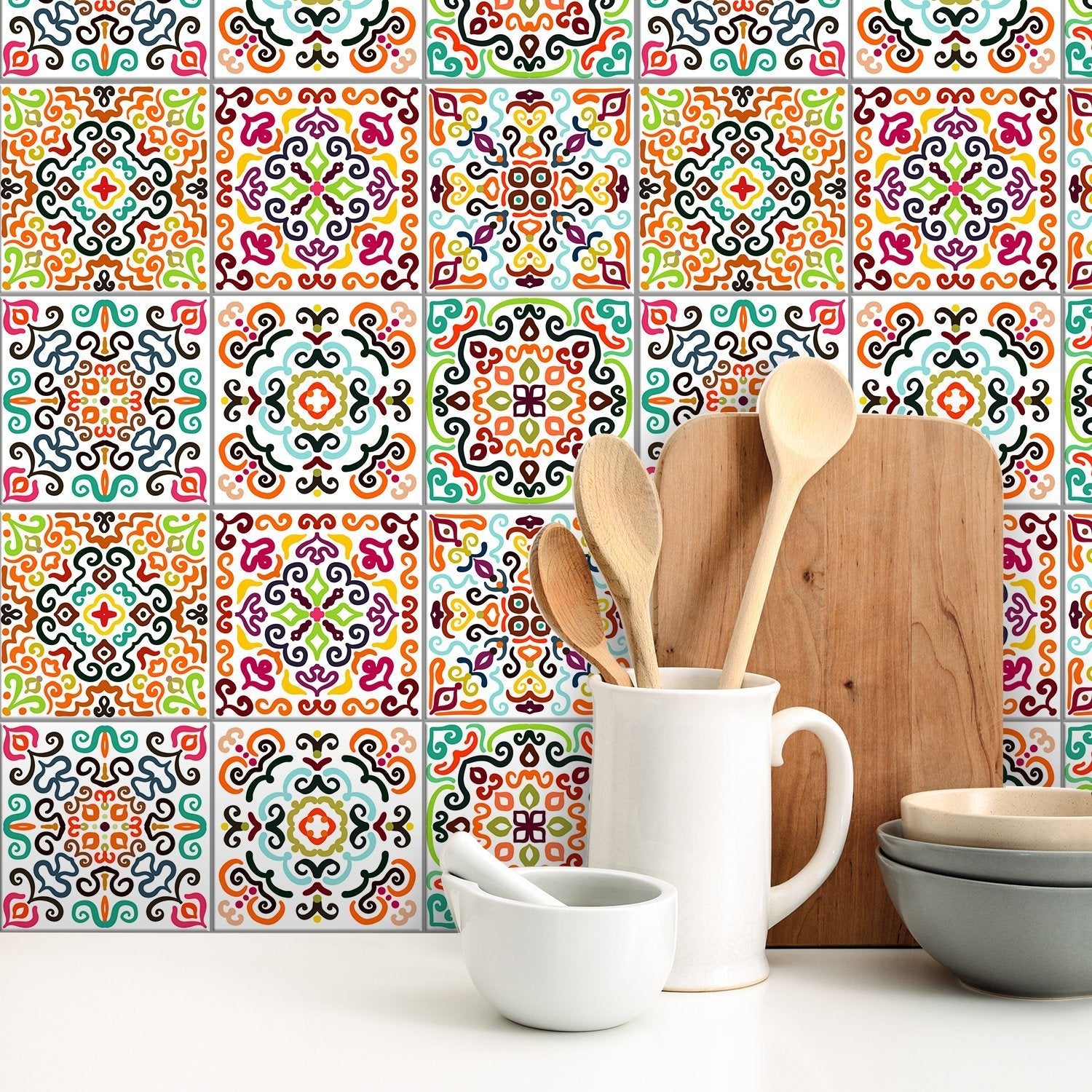 Tilevera stick on vinyl wall tiles