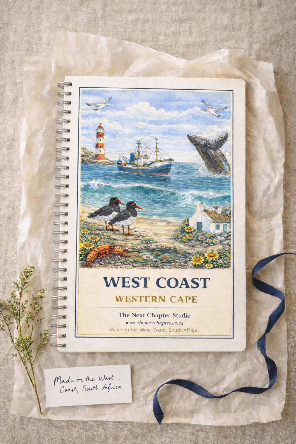 West Coast Cover Blank Journal | Print-Ready Digital Download | A5 I Various Towns