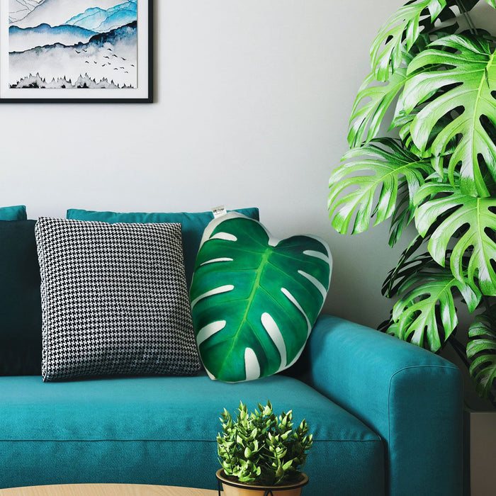 Monstera Leaf Pillow