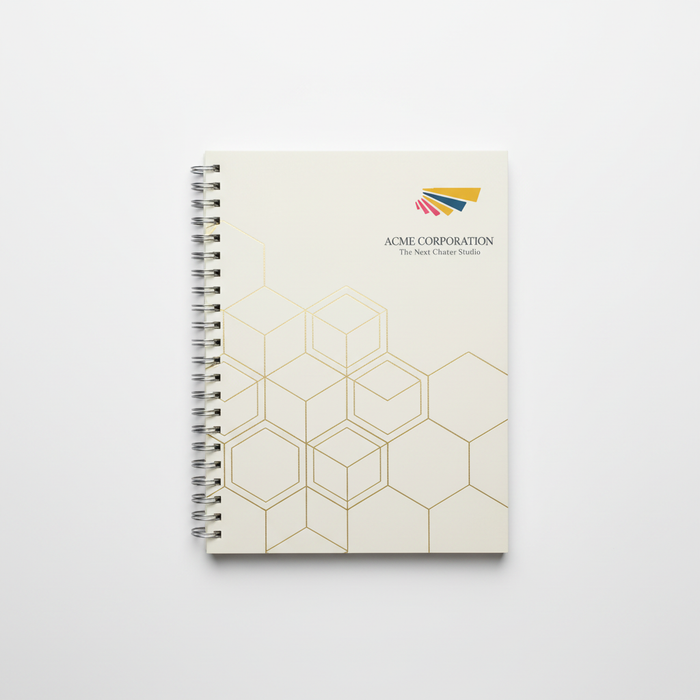 Branded Wire-Bound Journal with Design