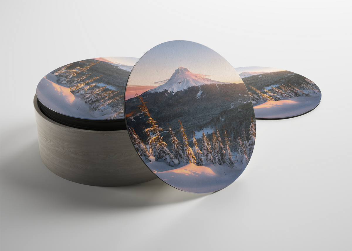 coasters with landscape scene