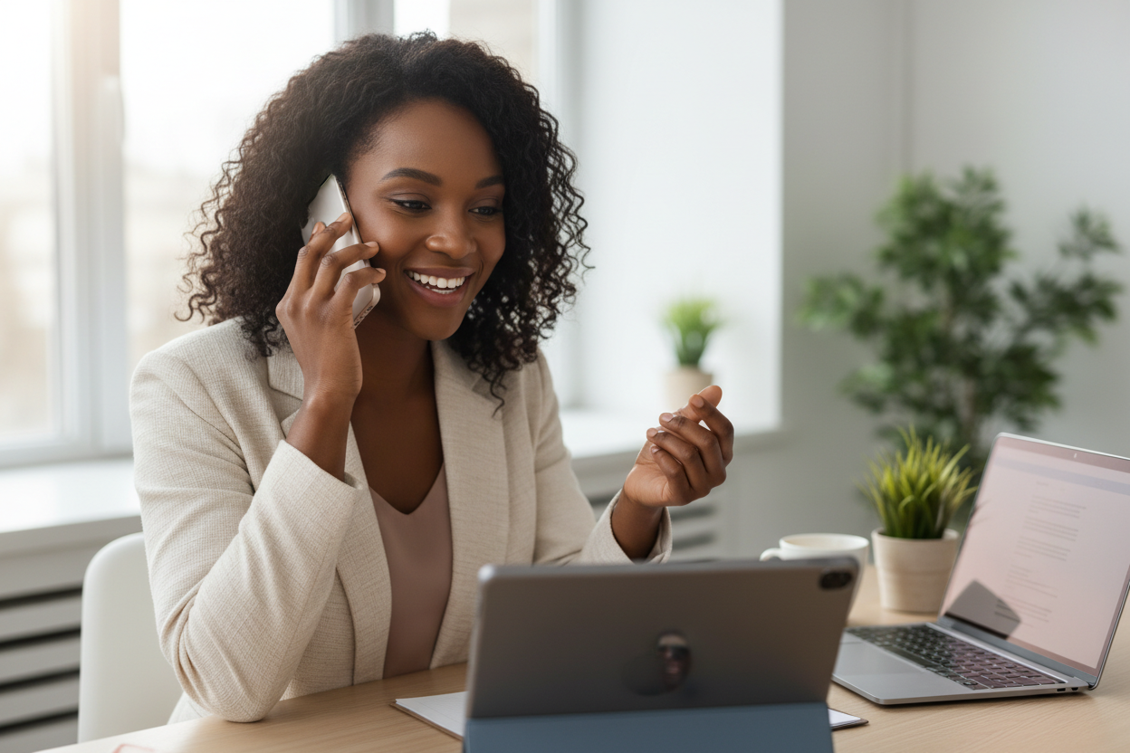 Direct contact - Black woman