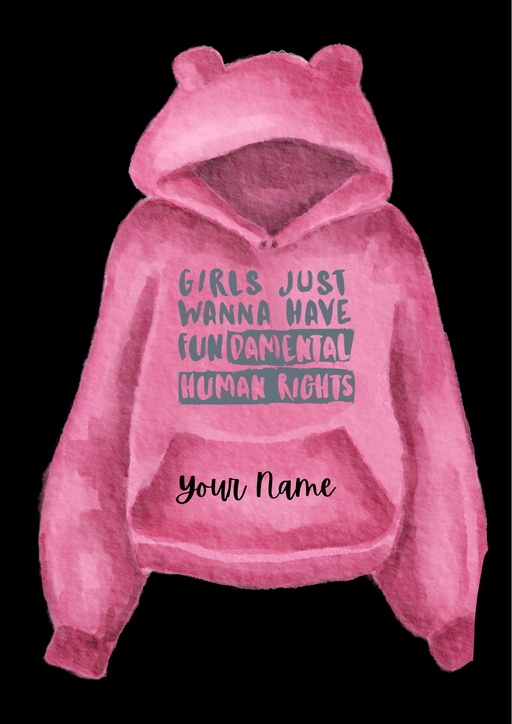 girls just want to have fundamental rights blank notebook