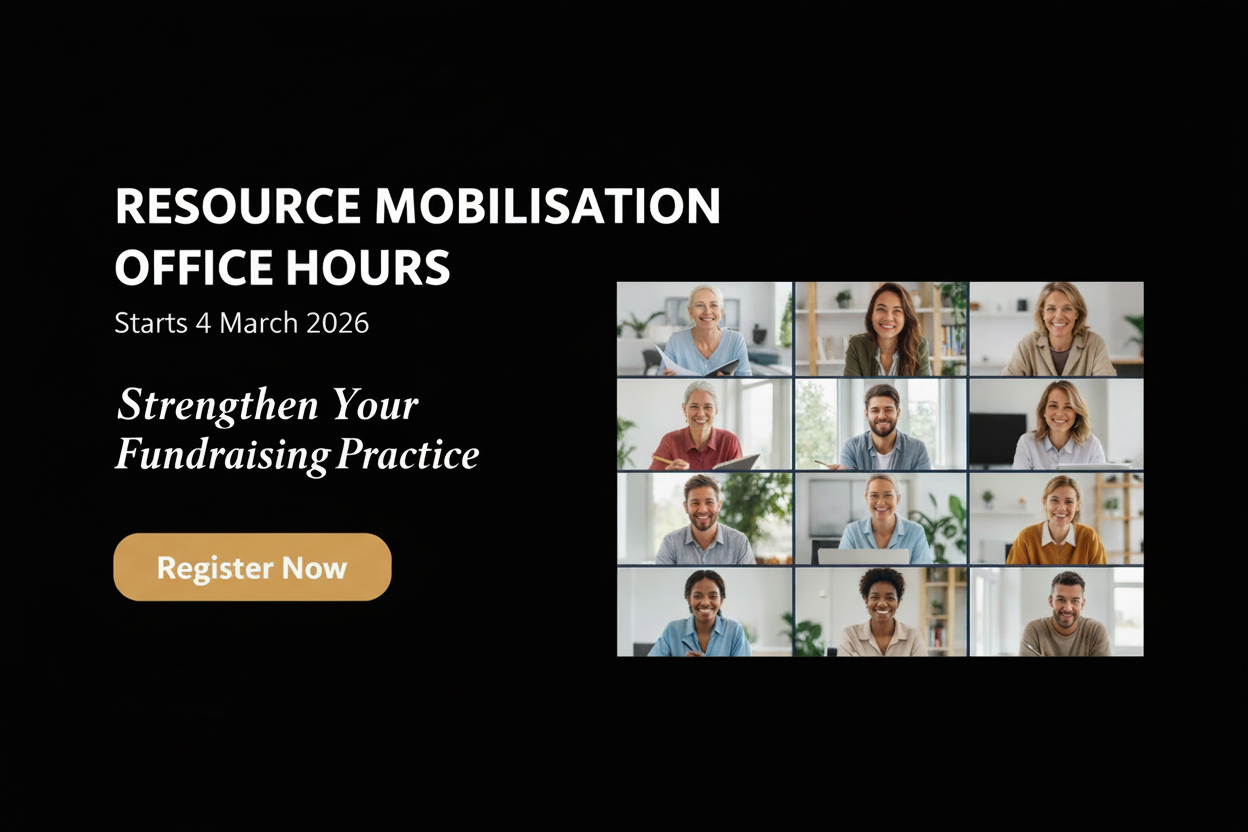 Resource Mobilisation Office Hours - Black Background
